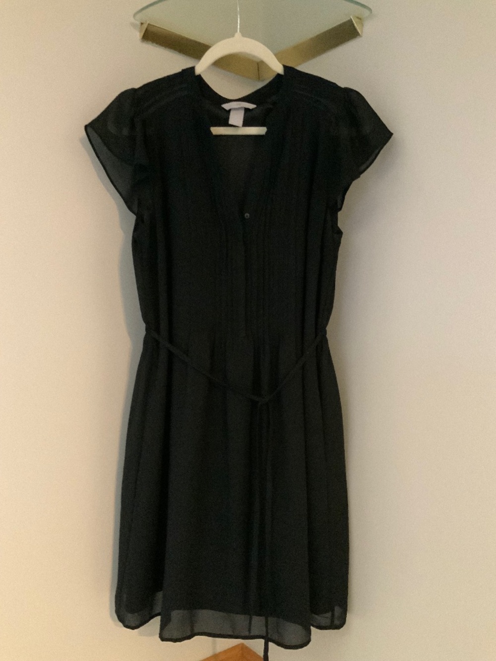 H&M Black 10 Dress Officecore Classic Lightweight Timeless Minimalist